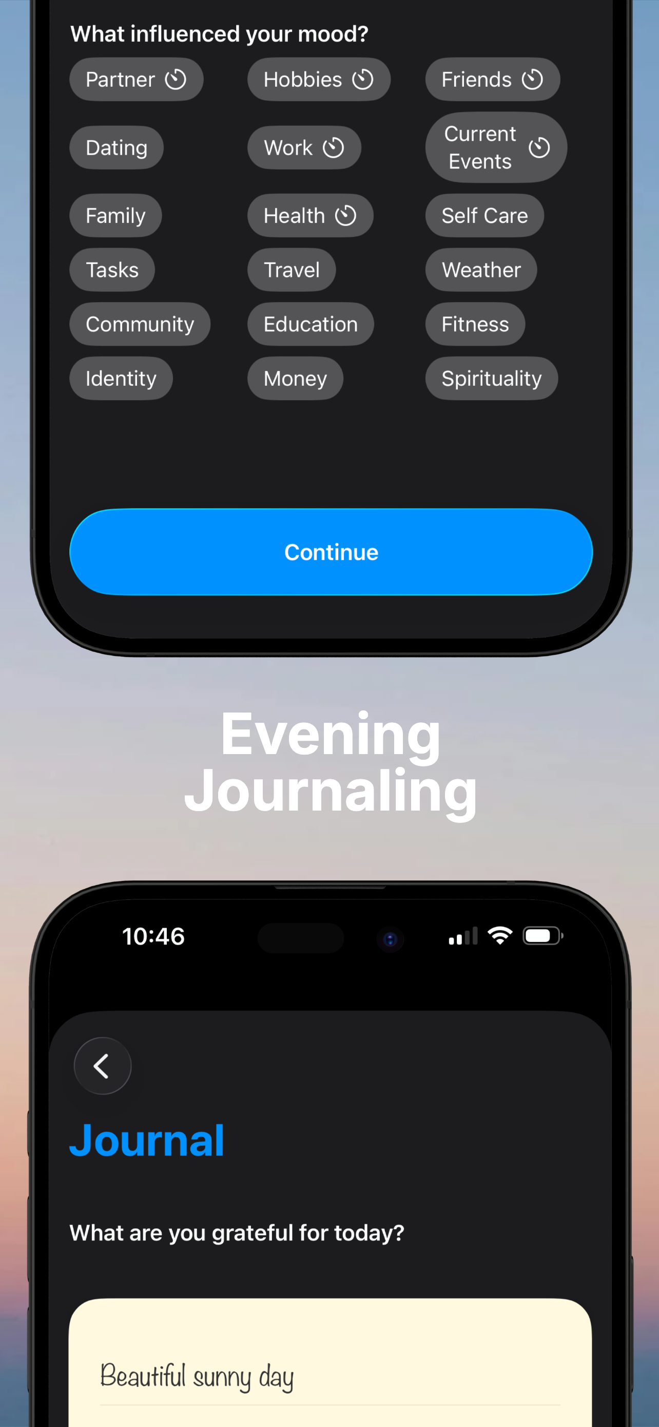 Daily journaling with gratitude prompts